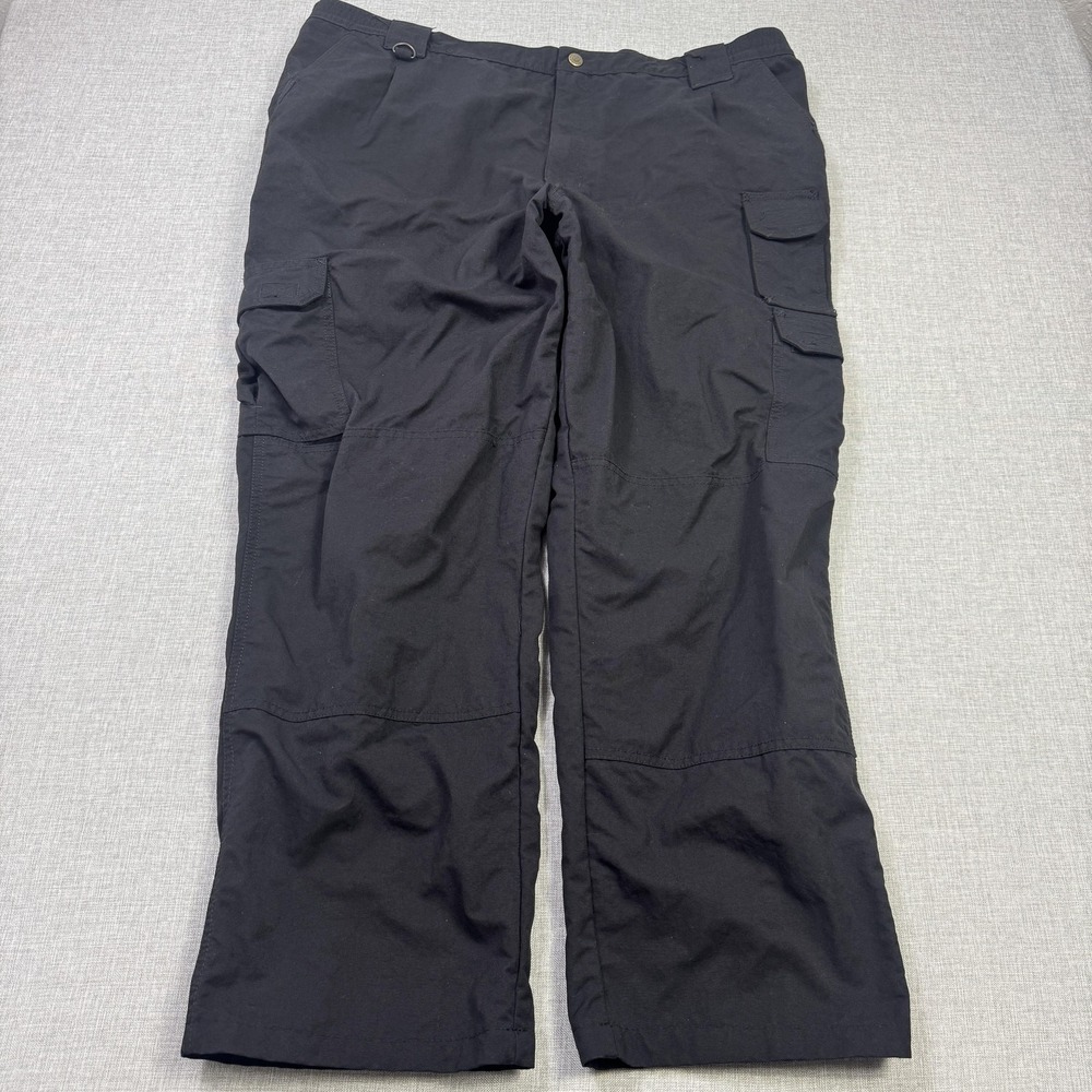 5.11 Tactical Series Canvas Cargo Pants Mens 42x30 Black Nylon Military Workwear